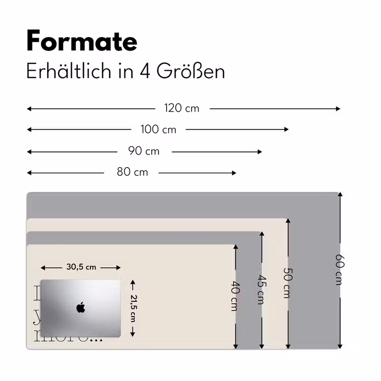 Minimalistisch - Love - Beige Muismat XXL klein -ysfeer5_duits