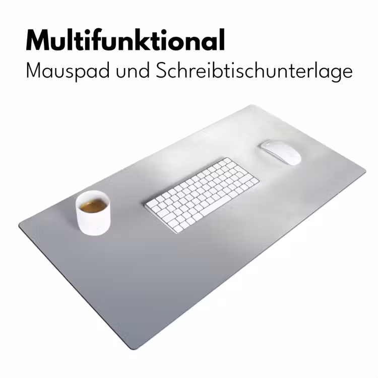 Minimalistisch - Silhouet - Zwart - Vliegtuig Muismat XXL klein -ysfeer4_duits