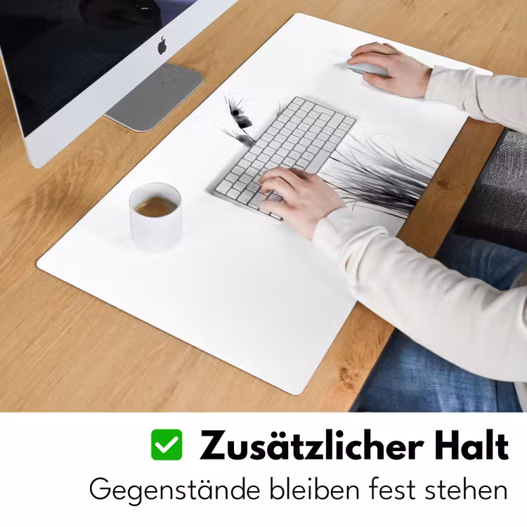 Minimalistisch - Stelen - Wit Muismat XXL klein -ysfeer3_duits