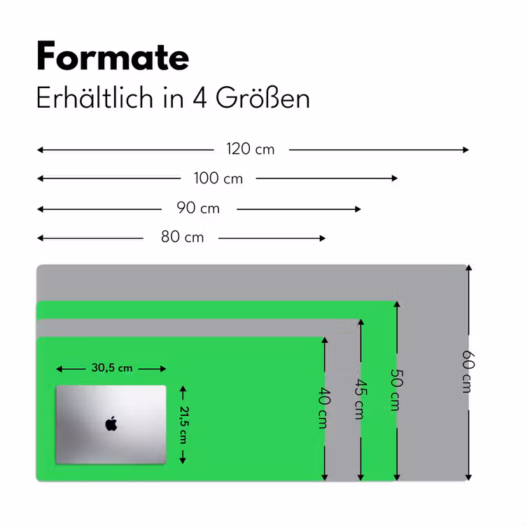 Mint - Green - Groen Muismat XXL klein 681 -ysfeer5_duits
