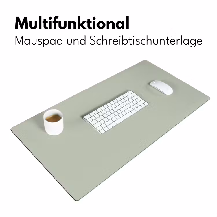 Mintgroen - Effen kleur Muismat XXL klein -ysfeer4_duits