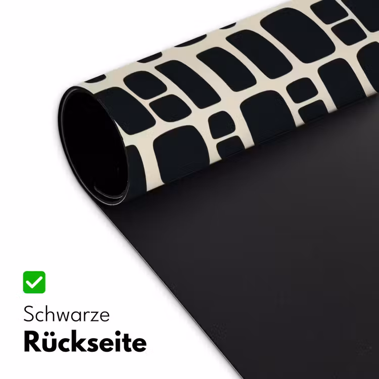 Modern - Organisch - Zwart Muismat XXL klein 681 -ysfeer2_duits