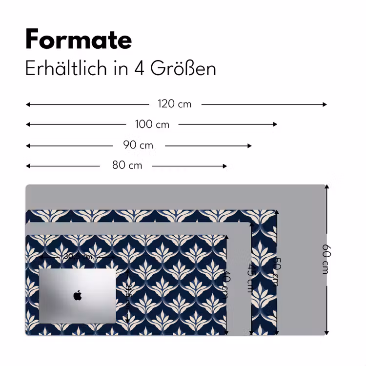 Modern - Ontwerp - Blauw Muismat XXL klein 681 -ysfeer5_duits