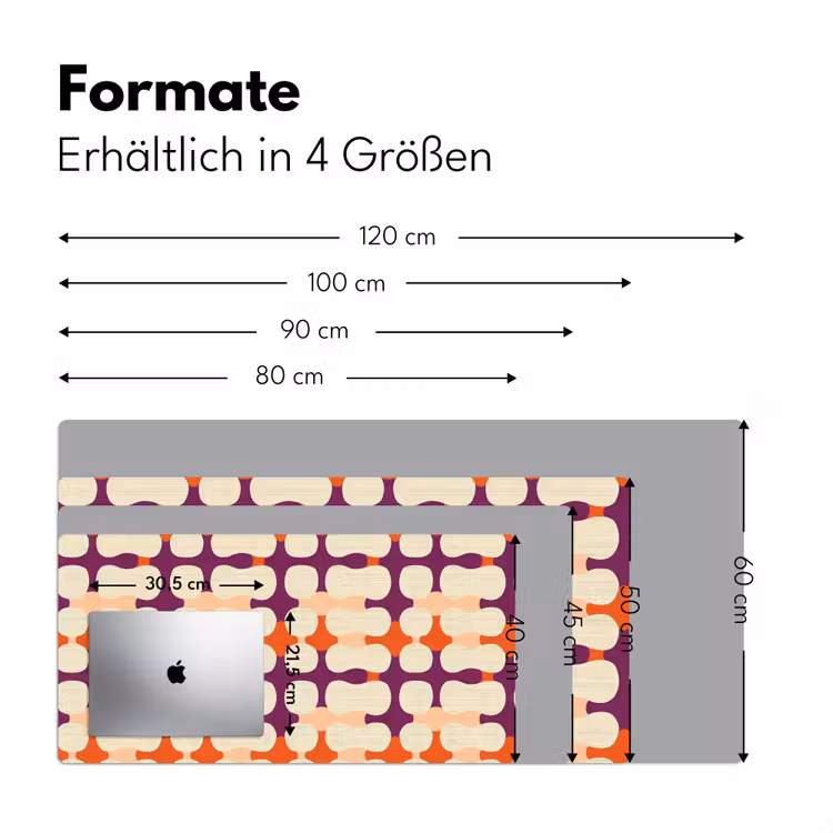 Modern - Patroon - Kleurrijk Muismat XXL klein 681 -ysfeer5_duits