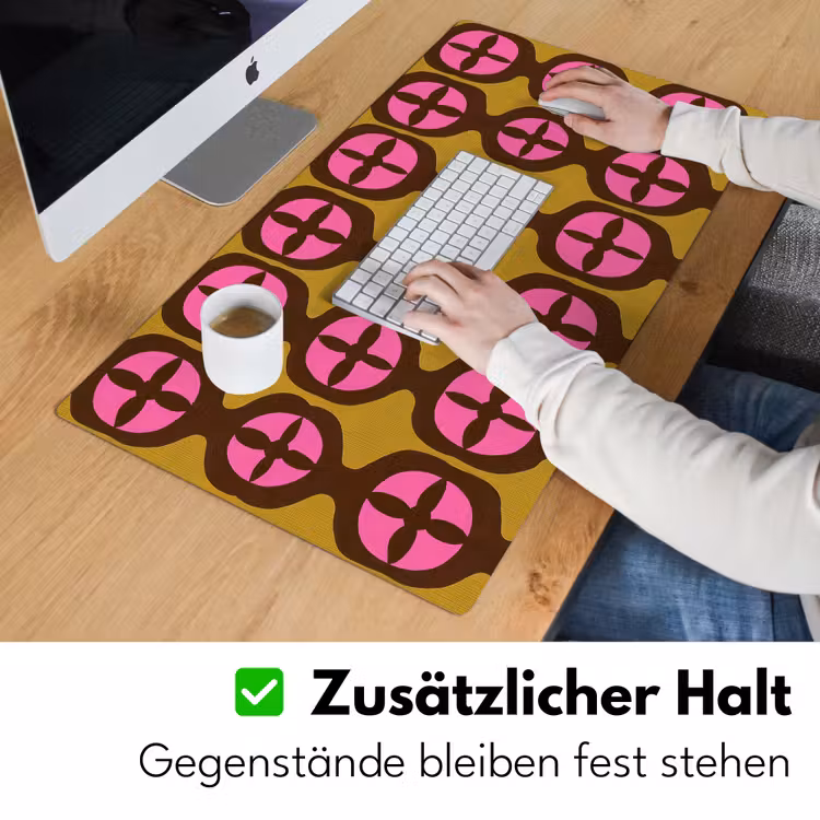 Modern - Patroon - Roze Muismat XXL klein 681 -ysfeer3_duits