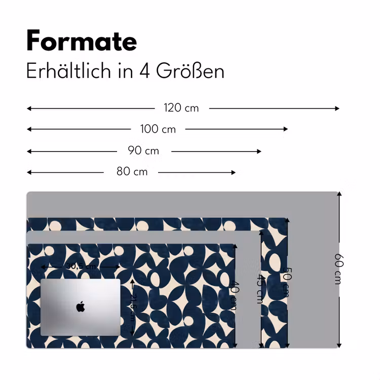 Modern - Geometrisch - Blauw Muismat XXL klein 681 -ysfeer5_duits