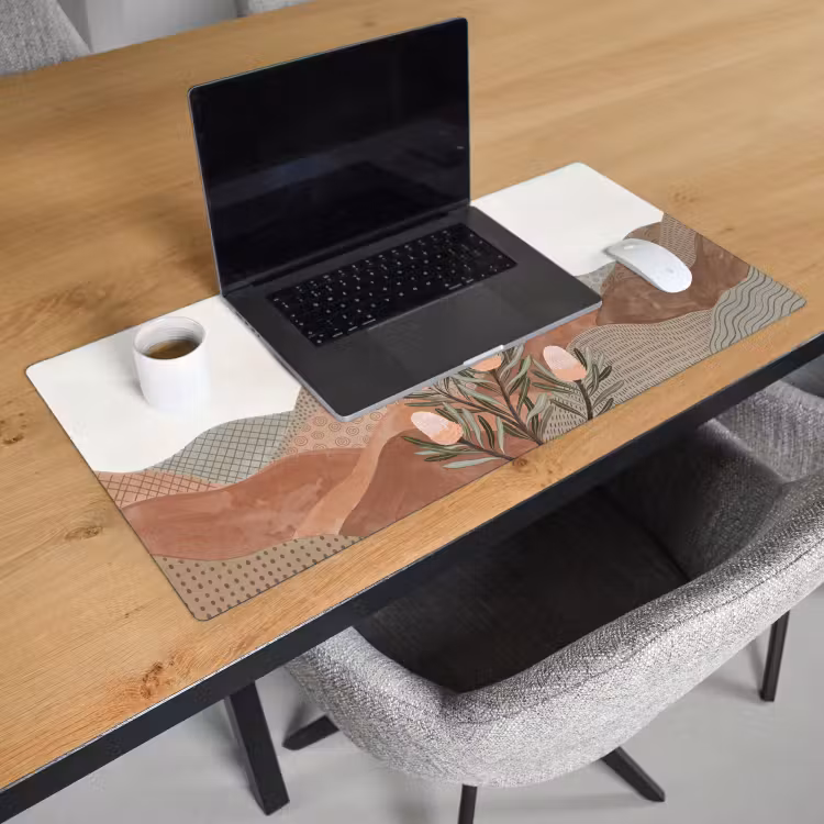 Modern - Heuvels - Terracotta Muismat XXL klein -sfeer1