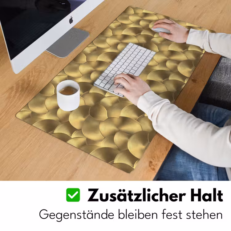 Modern - Cirkel - Goud Muismat XXL klein 681 -ysfeer3_duits