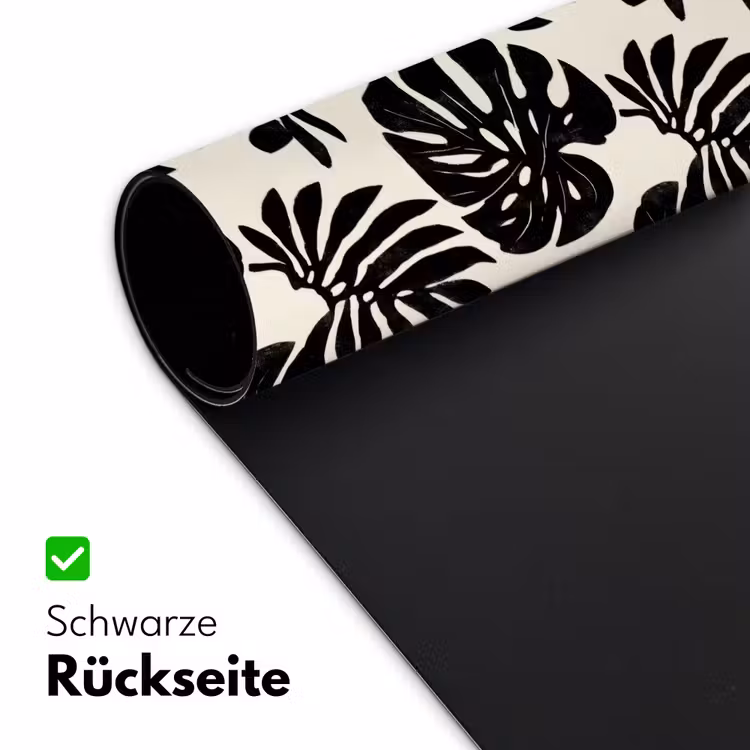 Modern - Monstera - Zwart Muismat XXL klein 681 -ysfeer2_duits