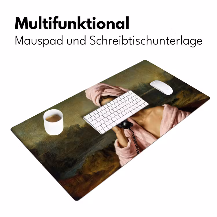 Mona - Klassiek - Roze Muismat XXL klein -ysfeer4_duits