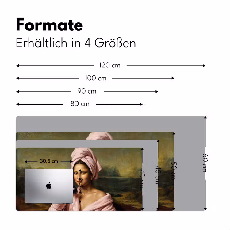 Mona - Klassiek - Roze Muismat XXL klein -ysfeer5_duits