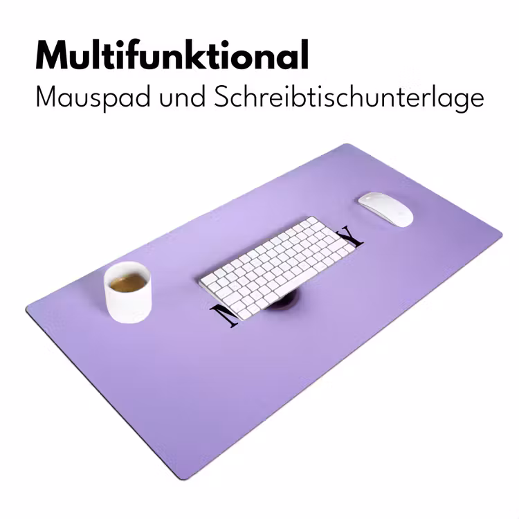 Maandag - Mok - Koffie - Paars Muismat XXL klein -ysfeer4_duits