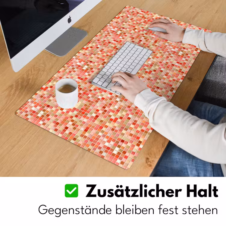 Mozaïek - Tegel - Patroon - Kleurrijk Muismat XXL klein 681 -ysfeer3_duits