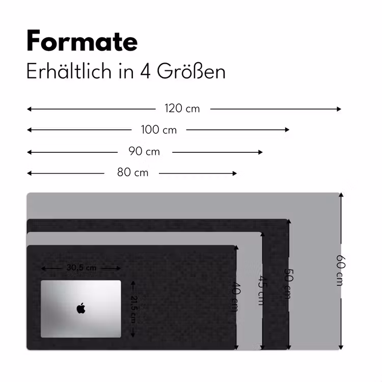 Mozaïek - Patroon - Antraciet - Zwart Muismat XXL klein 681 -ysfeer5_duits