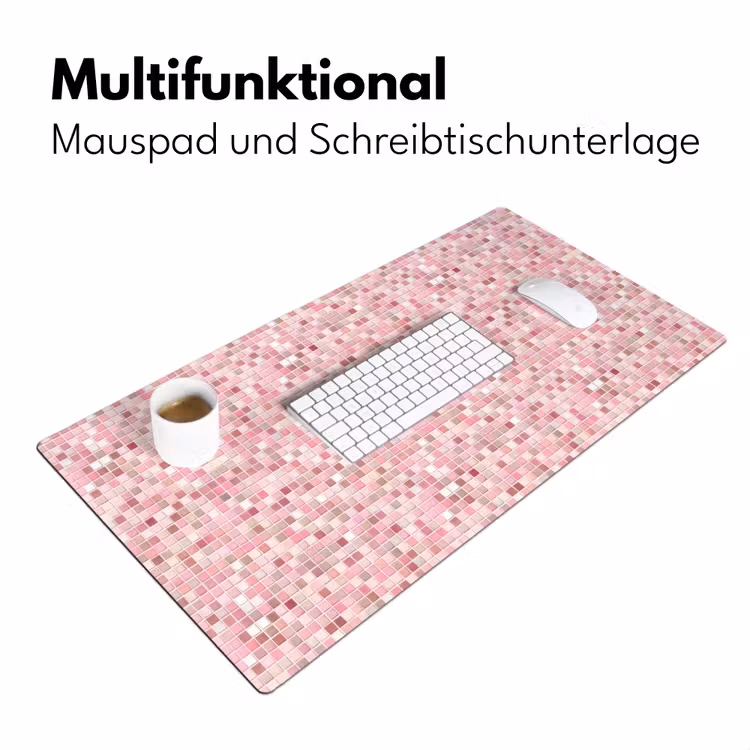 Mozaïek - Patroon - Roze Muismat XXL klein 681 -ysfeer4_duits