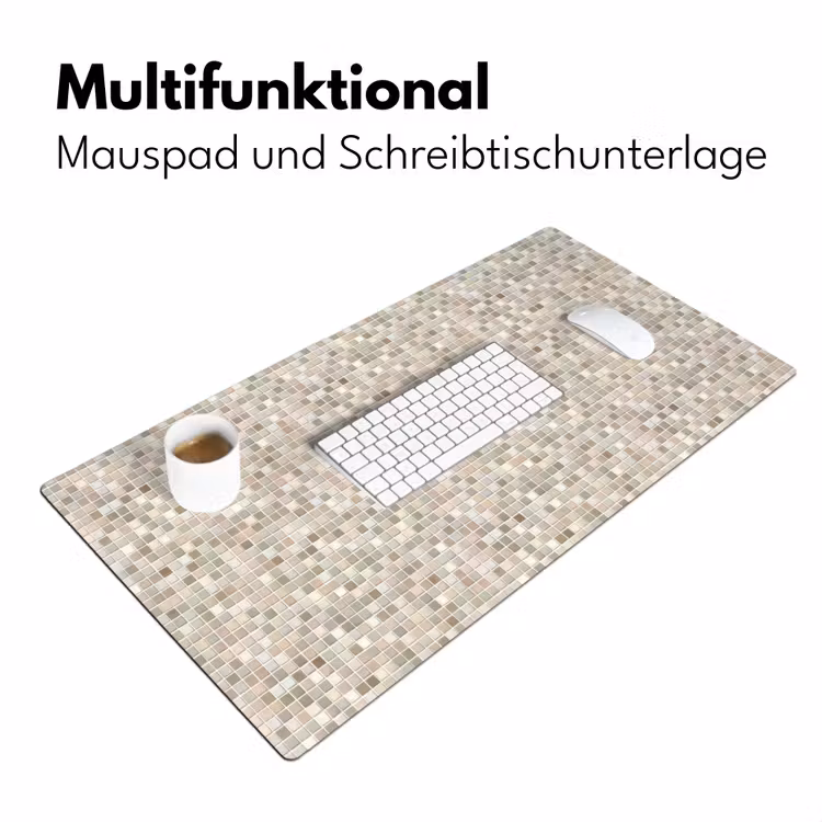 Mozaïek - Patroon- Taupe Muismat XXL klein 681 -ysfeer4_duits