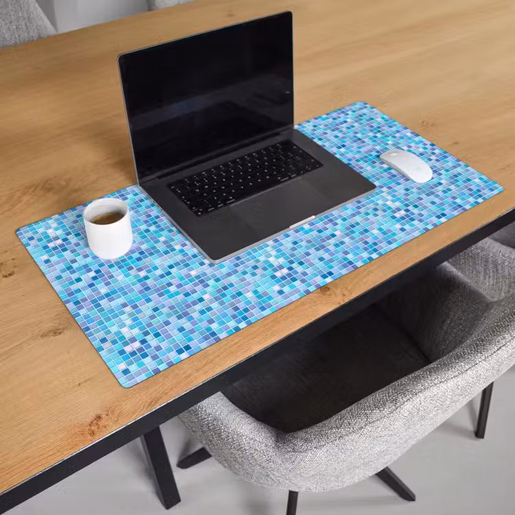 Mozaïek - Patroon - Turquoise Muismat XXL klein 681 -sfeer1
