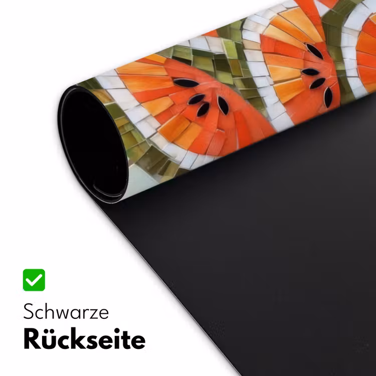 Mozaïek - Watermeloen - Rood - Pitten Muismat XXL klein -ysfeer2_duits