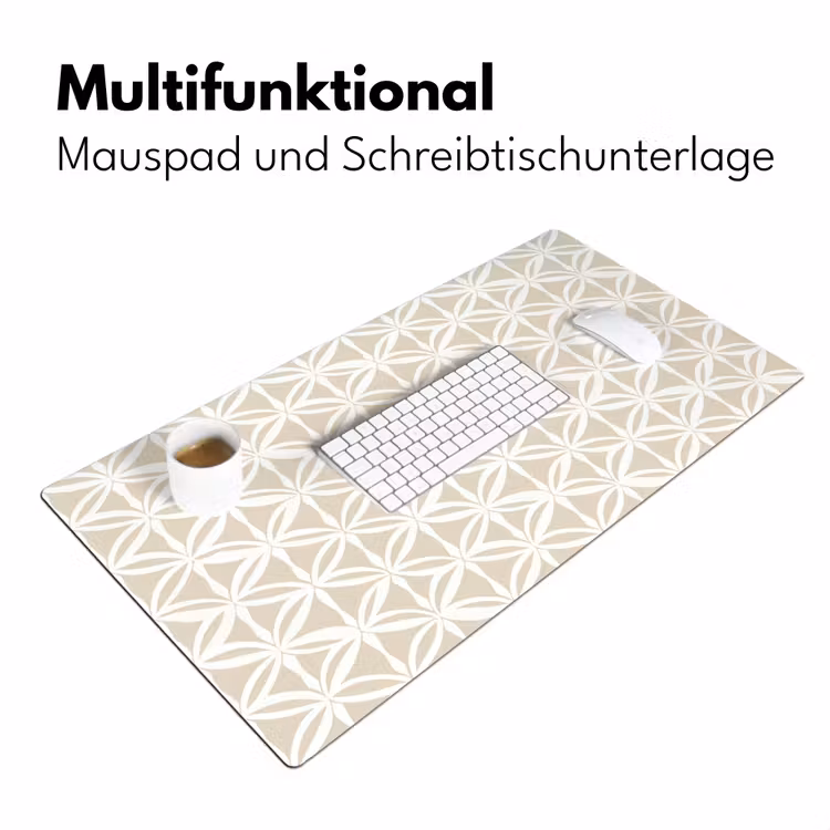 Motief - Modern - Beige Muismat XXL klein 681 -ysfeer4_duits