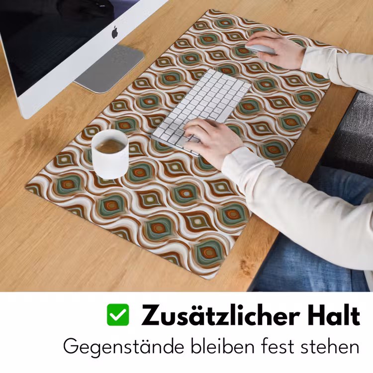 Motief - Patroon - Kleurrijk Muismat XXL klein 681 -ysfeer3_duits