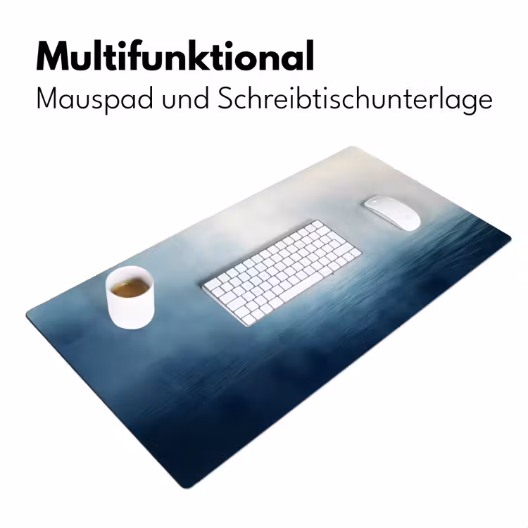 Meeuw - Wit - Zee - Mistig Muismat XXL klein -ysfeer4_duits