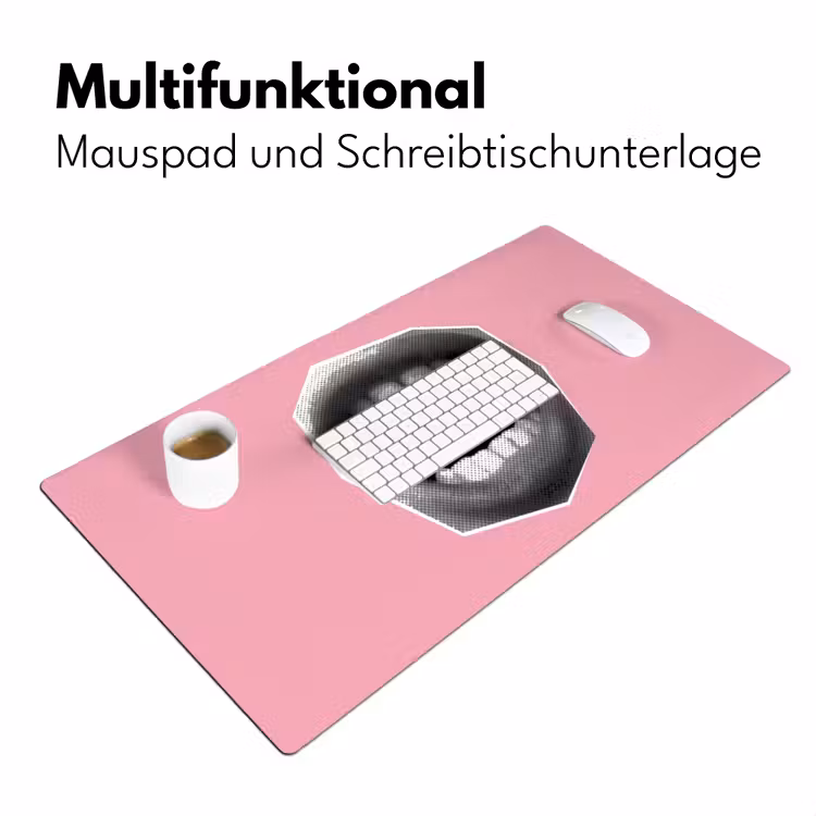 Mond - BLAH BLAH - Roze Muismat XXL klein -ysfeer4_duits