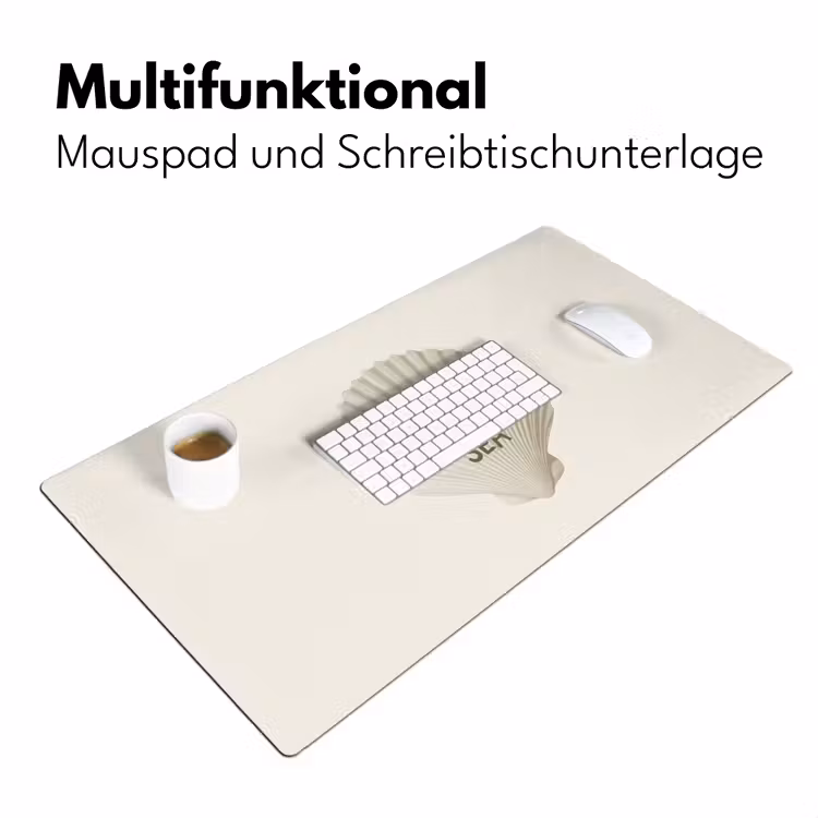 Schelp - Quote - Groen Muismat XXL klein -ysfeer4_duits
