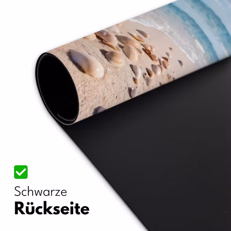 Schelpen - Strand - Natuur - Beige Muismat XXL klein -ysfeer2_duits