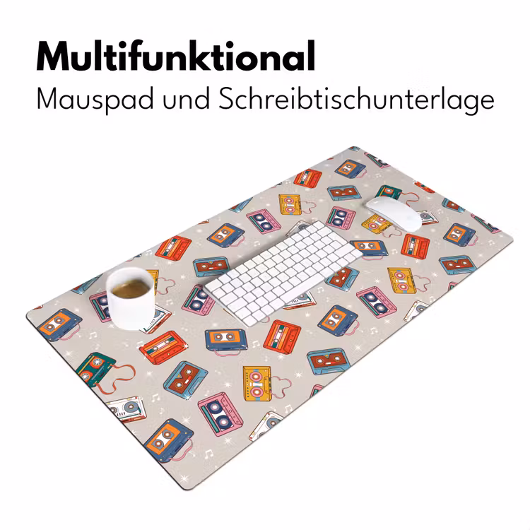 Muziek - Cassette - Patroon Muismat XXL klein 681 -ysfeer4_duits