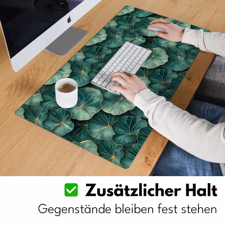 Patroon - Bladeren - Groen Muismat XXL klein 681 -ysfeer3_duits