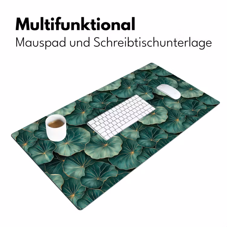 Patroon - Bladeren - Groen Muismat XXL klein 681 -ysfeer4_duits