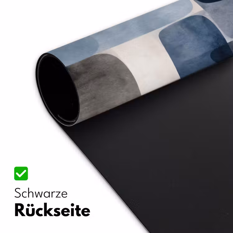 Patroon - Blauw - Vierkanten Muismat XXL klein -ysfeer2_duits