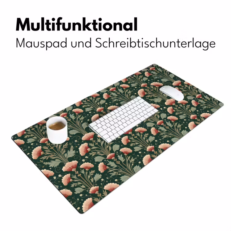 Patroon - Botanisch - Kleurrijk Muismat XXL klein 681 -ysfeer4_duits