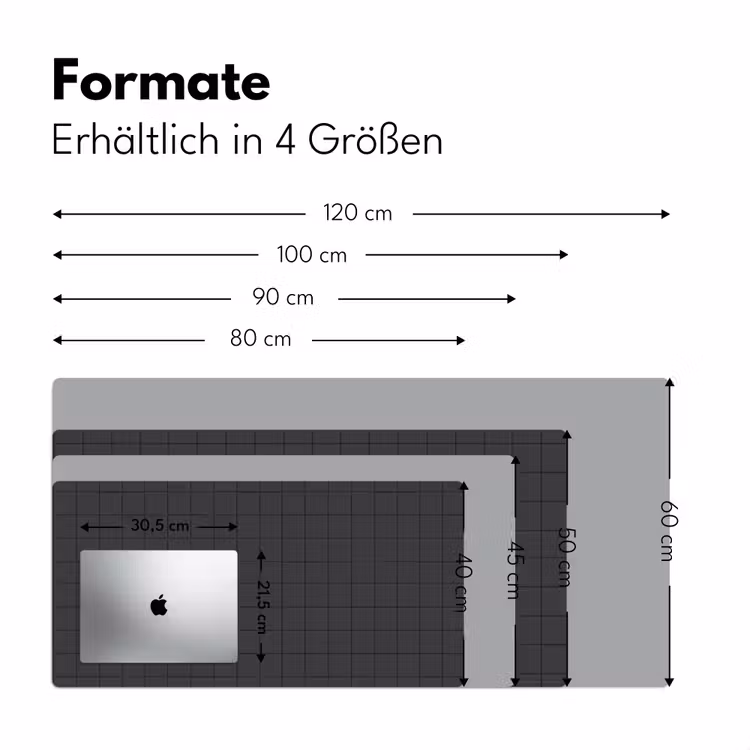 Patroon - Tegel - Antraciet Muismat XXL klein 681 -ysfeer5_duits