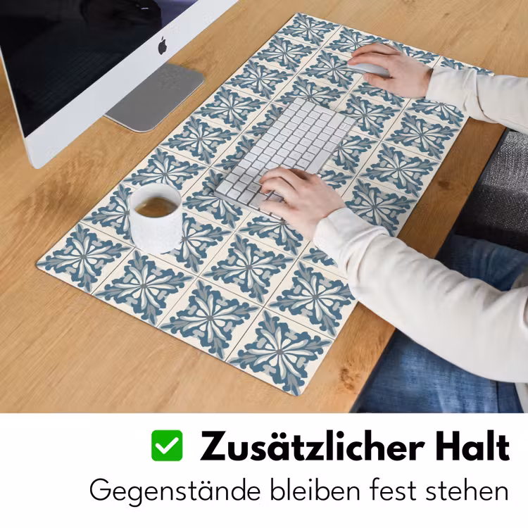 Dessin - Tegel - Blauw Muismat XXL klein 681 -ysfeer3_duits