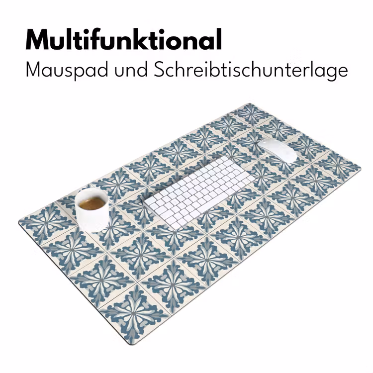 Dessin - Tegel - Blauw Muismat XXL klein 681 -ysfeer4_duits