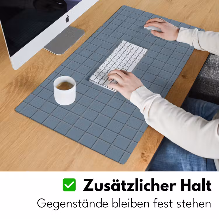 Patroon - Tegel - Blauwgrijs Muismat XXL klein 681 -ysfeer3_duits