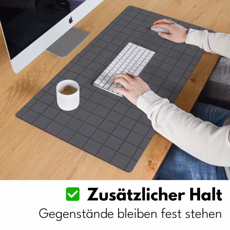 Patroon - Tegel - Grafiet - Grijs Muismat XXL klein 681 -ysfeer3_duits