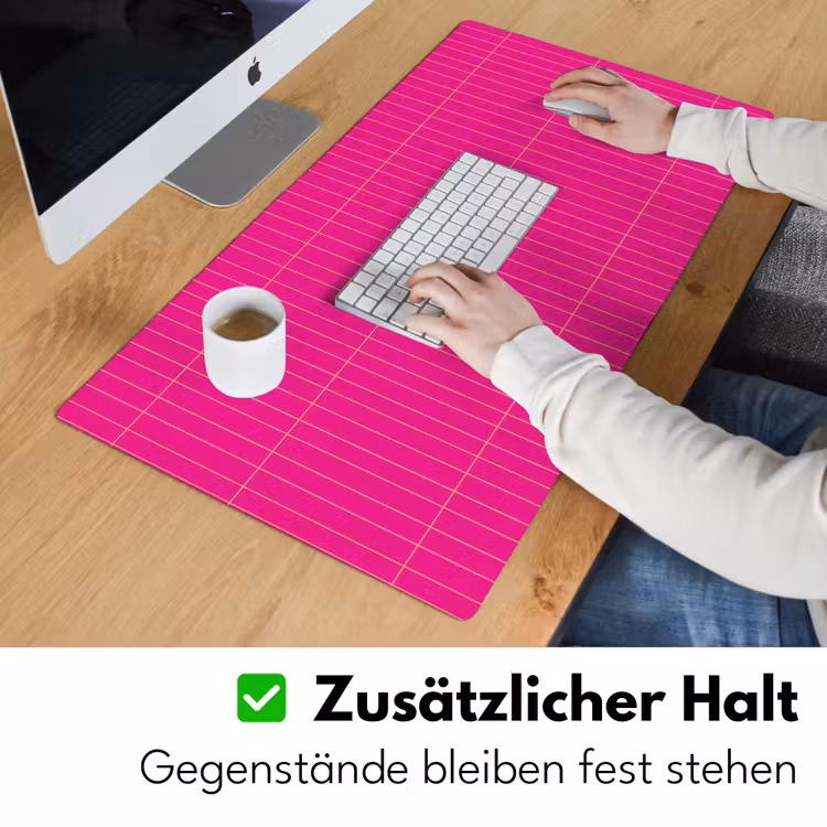 Patroon - Tegel - Magenta - Roze Muismat XXL klein 681 -ysfeer3_duits