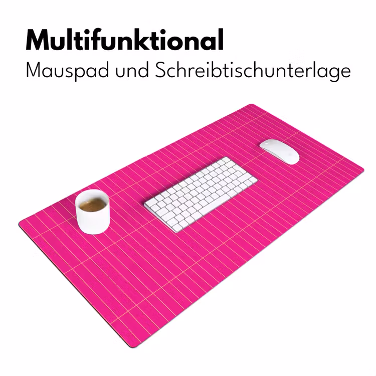 Patroon - Tegel - Magenta - Roze Muismat XXL klein 681 -ysfeer4_duits