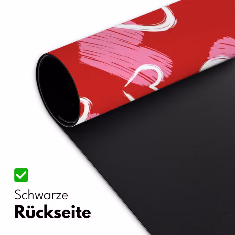 Patroon - Hartjes - Roze - Valentijn Muismat XXL klein -ysfeer2_duits