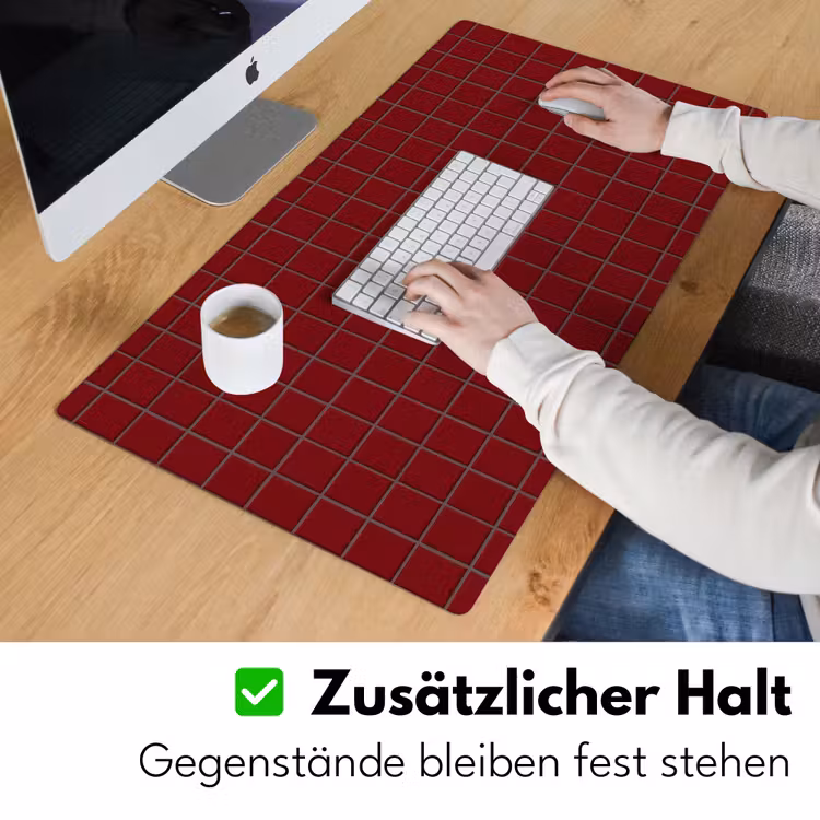 Patroon - Tegels - Burgundy Muismat XXL klein 681 -ysfeer3_duits