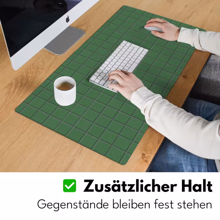 Patroon - Tegels - Groen Muismat XXL klein 681 -ysfeer3_duits