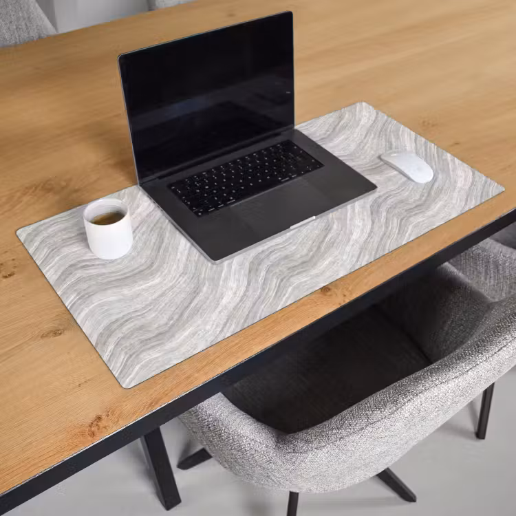 Patroon - Helder - Wit - Grijs Muismat XXL klein 681 -sfeer1