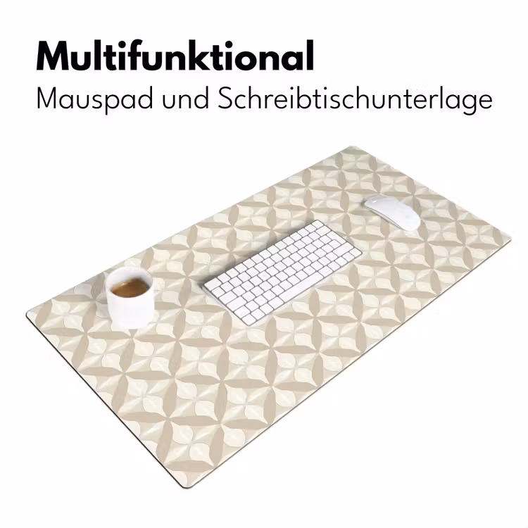 Patroon - Klassiek - Beige Muismat XXL klein 681 -ysfeer4_duits