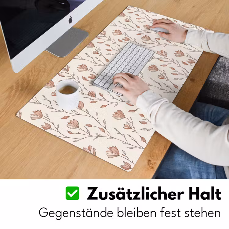 Patroon - Klassiek - Roze Muismat XXL klein 681 -ysfeer3_duits