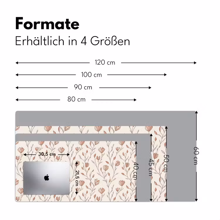Patroon - Klassiek - Roze Muismat XXL klein 681 -ysfeer5_duits
