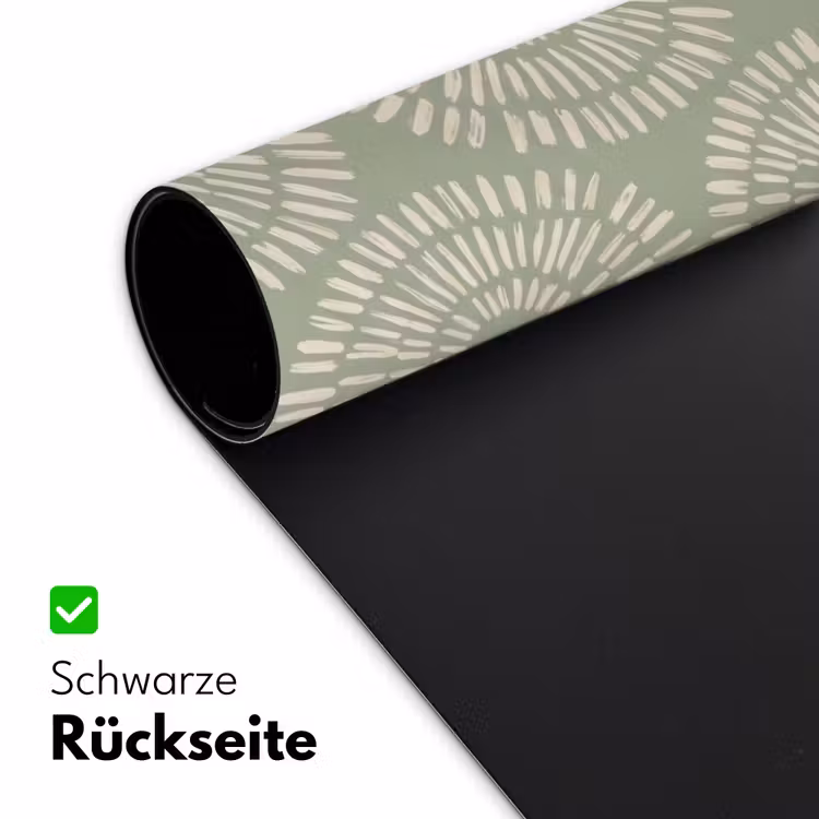 Patroon - Cirkels - Abstract - Modern - Groen Muismat XXL klein -ysfeer2_duits