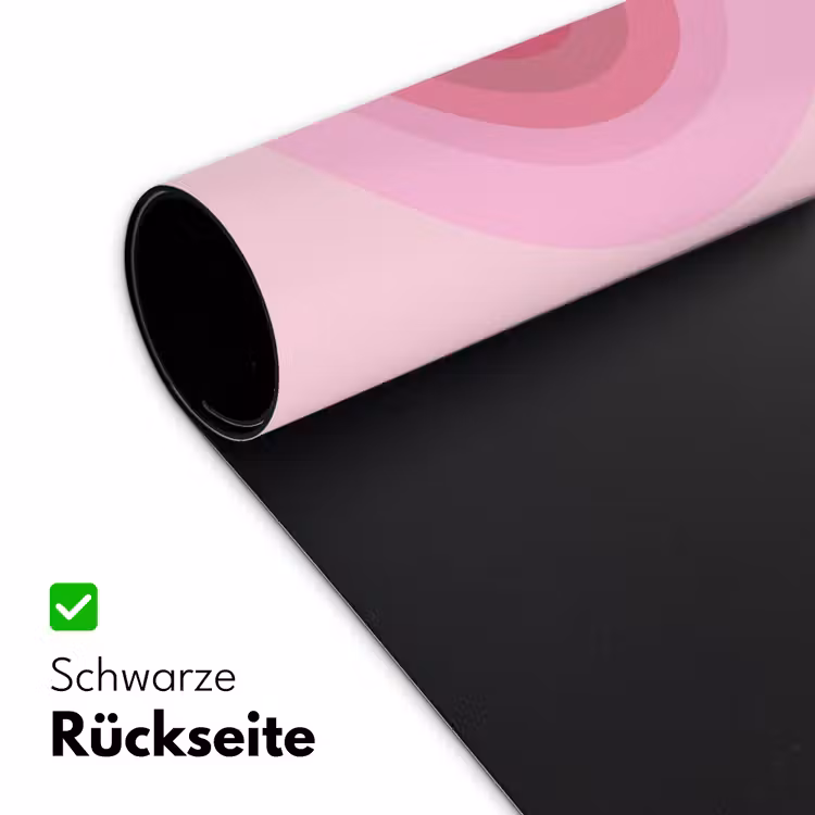 Schreibtischunterlage - Muster – Kreise – Abstrakt – Rosa – Modern - Patroon - Cirkels - Abstract - Roze - Modern Muismat XXL klein