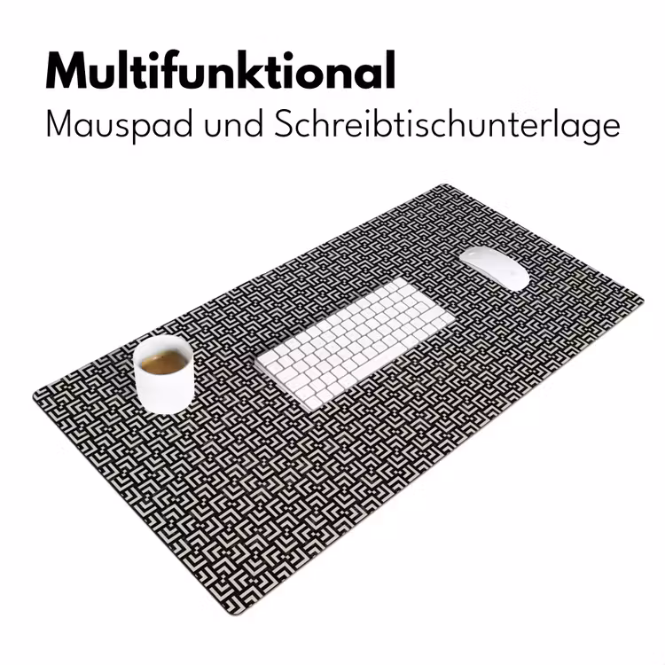 Patroon - Marmer - Zwart Muismat XXL klein 681 -ysfeer4_duits